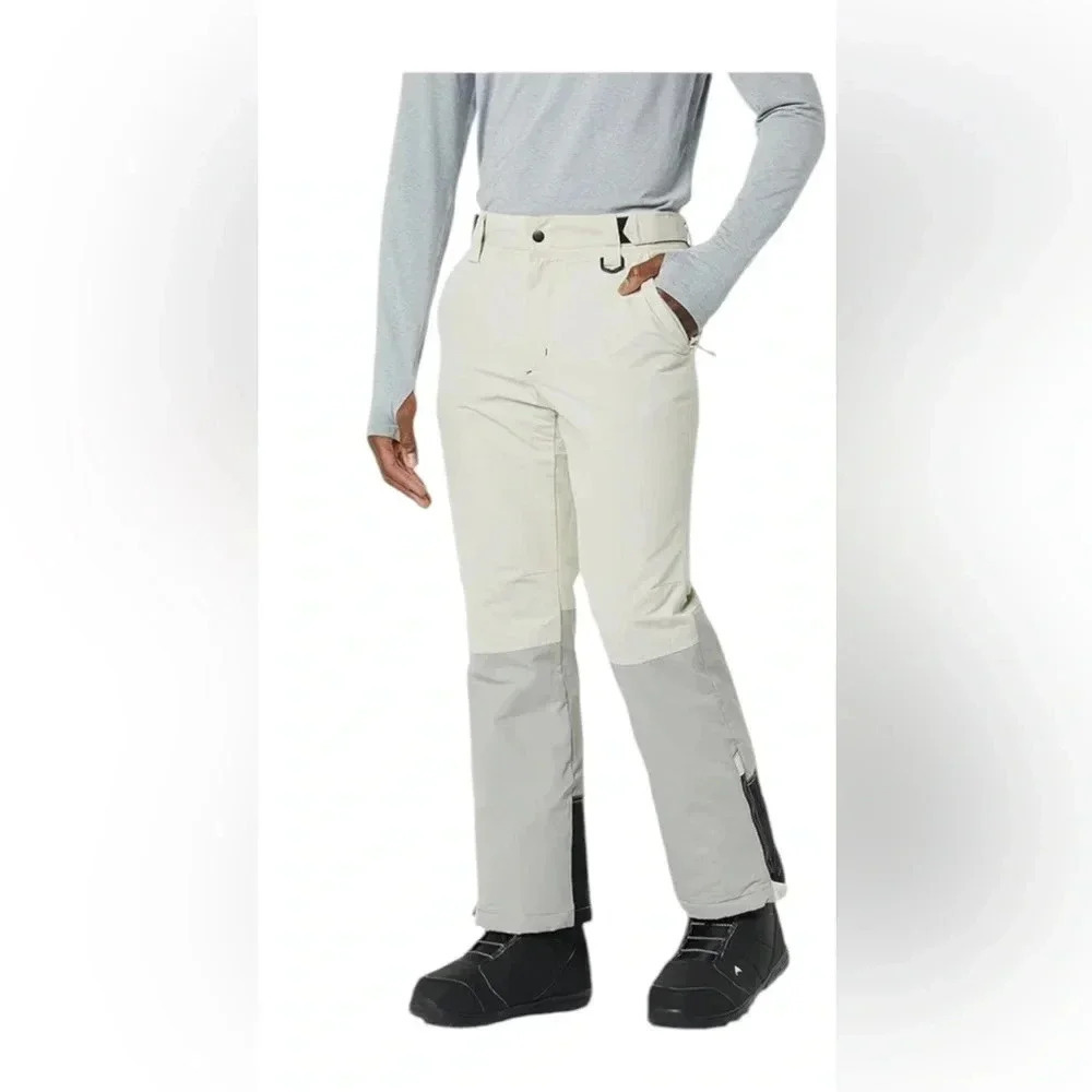 Amazon Essentials Beige Black Insulated Men’s Ski Snow Pants size XL